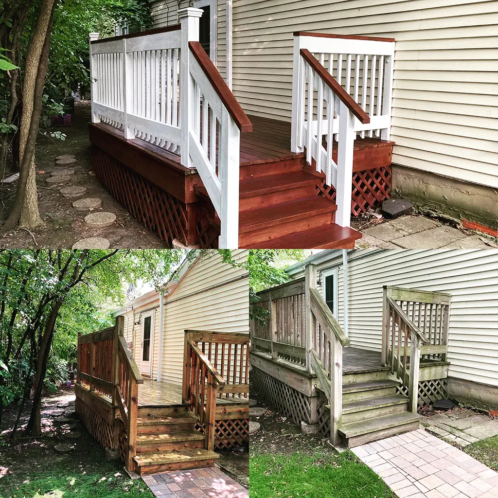 deck stained