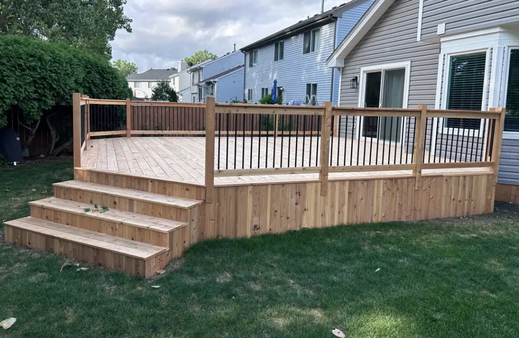 new deck ready for staining