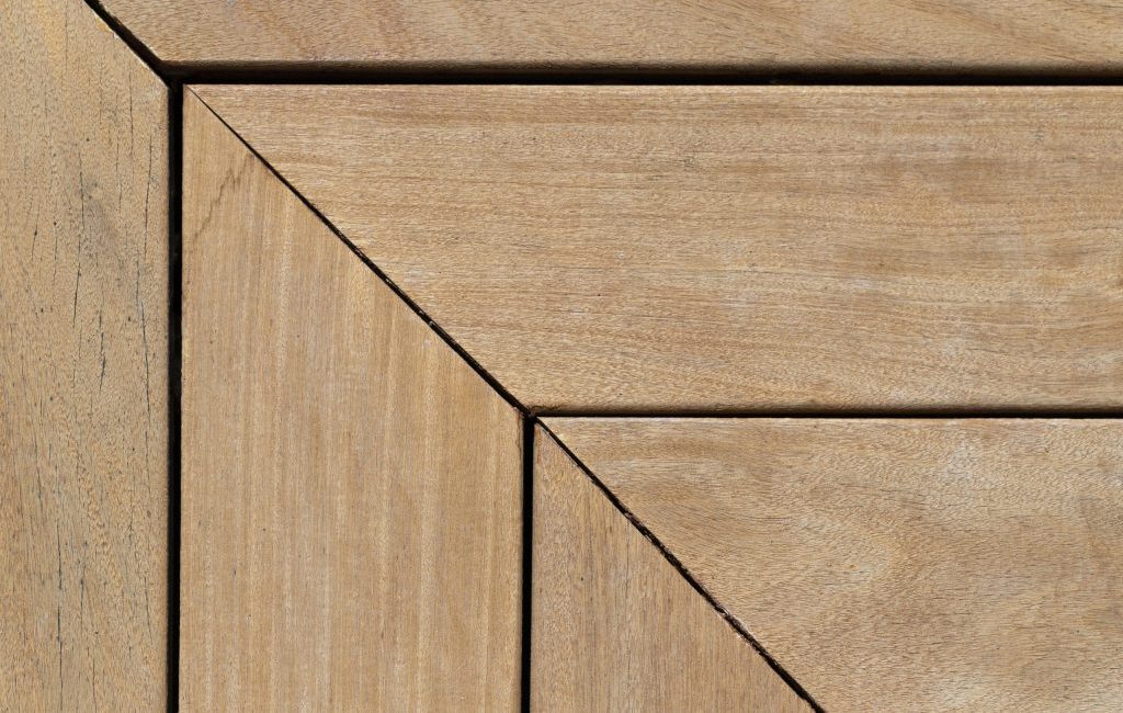 light wooden deck part